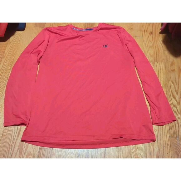 Champion‎ Drifit Red Long Sleeve Men's XL - Picture 1 of 3